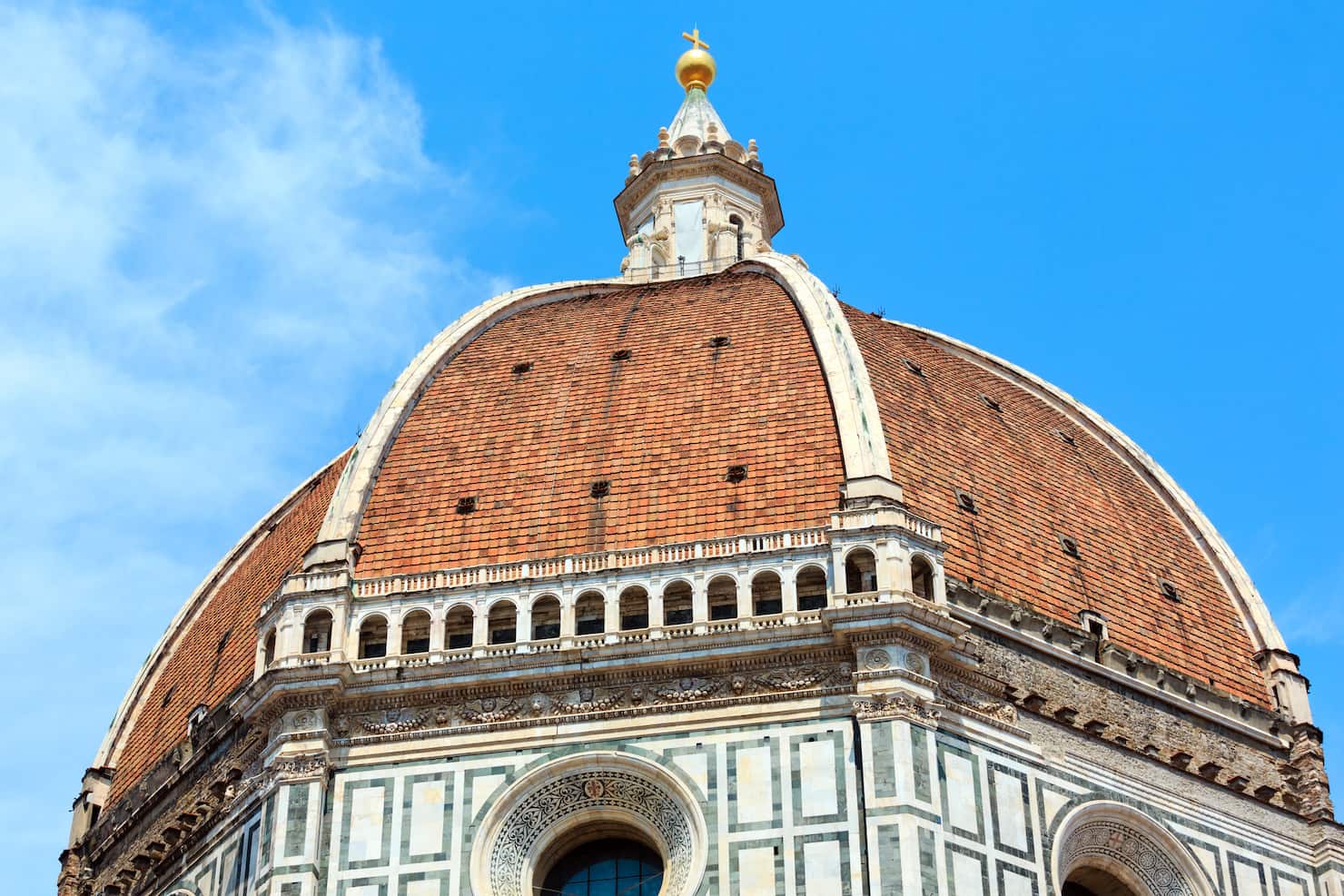 cúpula de florencia vista desde abajo